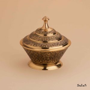 شکلات خوری برنجی طلایی هندی