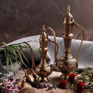 ست پذیرایی برنجی طلایی هندی