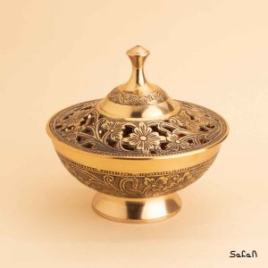 شکلات خوری برنجی طلایی هندی