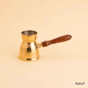 قهوه جوش برنجی طلایی بدون در هندی