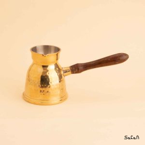 قهوه جوش برنجی طلایی بدون در هندی