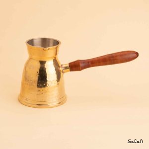 قهوه جوش برنجی طلایی بدون در هندی
