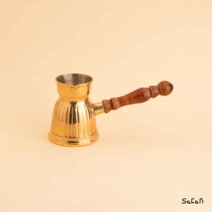 قهوه جوش برنجی طلایی بدون در هندی