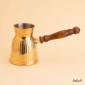 قهوه جوش برنجی طلایی بدون در هندی