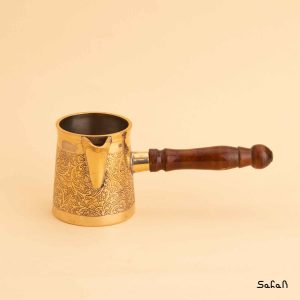 قهوه جوش برنجی طلایی بدون در هندی