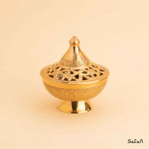 قندان برنجی طلایی هندی