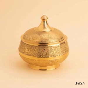 شکلات خوری برنجی طلایی هندی