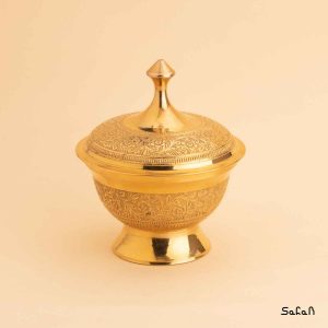 شکلات خوری برنجی طلایی هندی