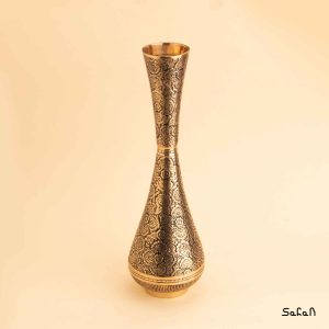گلدان برنجی طلایی هندی