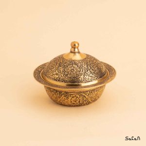 قندان برنجی میناکاری هندی