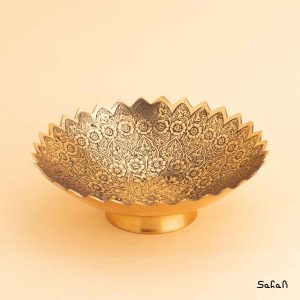 آجیل خوری برنجی میناکاری هندی