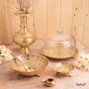 ست پذیرایی برنجی میناکاری هندی