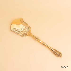 کف گیر کیک خوری برنجی طلایی تخت هندی