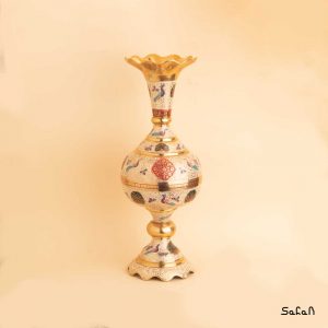 گلدان برنجی میناکاری هندی