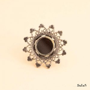 انگشتر بدل خورشیدی ایینه ایی دست ساز فری سایز هندی طلایی