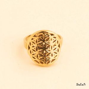 انگشتر بدل توری دست ساز هندی طلایی