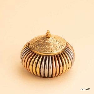 ظرف برنجی هندی قندان اورانوس