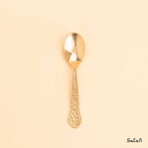 ظرف برنجی هندی قاشق طلایی