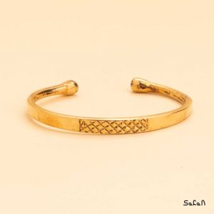 دستبند النگویی برنجی ساده هندی