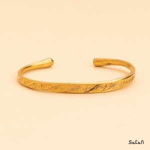 دستبند النگویی برنجی ساده هندی
