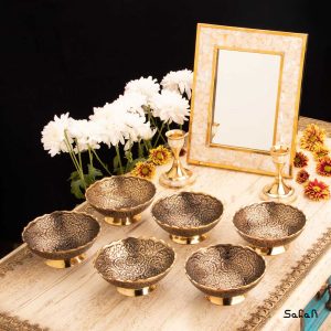 ست هفت سین برنجی هندی طلایی