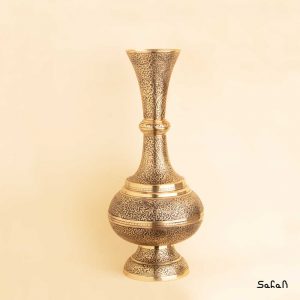 گلدان برنجی هندی طلایی