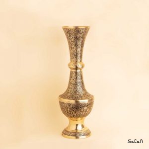 گلدان برنجی هندی طلایی