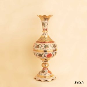 گلدان برنجی میناکاری هندی