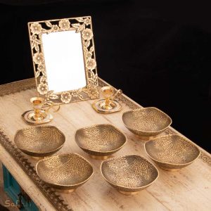 ست هفت سین برنجی طلایی
