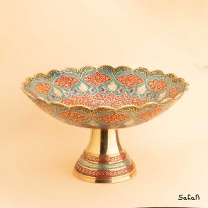 میوه خوری برنجی میناکاری هندی