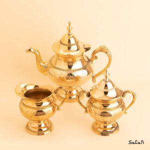 ست چایی خوری برنجی طلایی