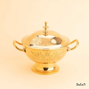 شکلات خوری برنجی طلایی هندی