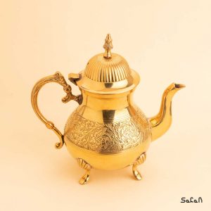 قوری برنجی طلایی هندی