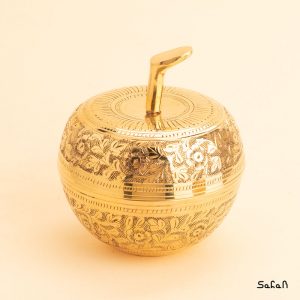 قندان برنجی طلایی