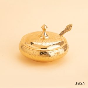مربا خوری برنجی طلایی