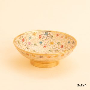 کاسه برنجی میناکاری هندی