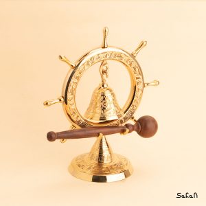 زنگوله پایه دار برنجی طلایی