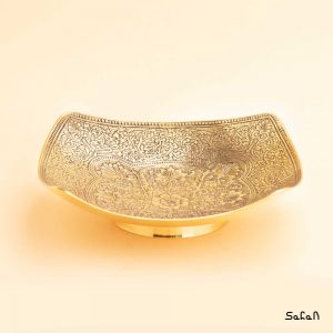 شیرینی خوری برنجی طلایی