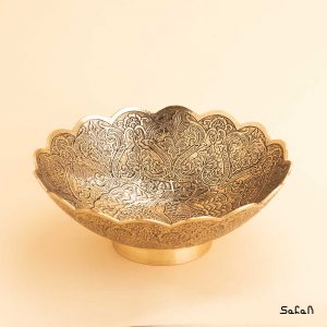 میوه خوری برنجی طلایی دورو