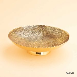 شیرینی خوری برنجی طلایی
