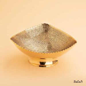 آجیل خوری برنجی آنتیک طلایی هندی