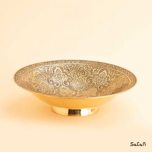 شیرینی خوری برنجی طلایی