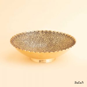شیرینی خوری برنجی طلایی