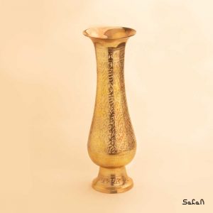گلدان برنجی طلایی هندی