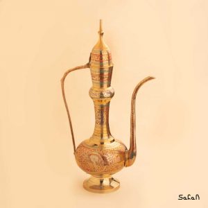 گلاب پاش قلم زنی برنجی طلایی هندی