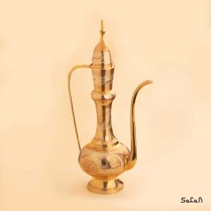 گلاب پاش قلم زنی برنجی طلایی هندی