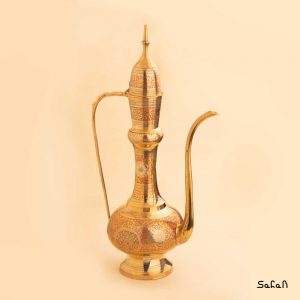 گلاب پاش قلم زنی برنجی طلایی هندی