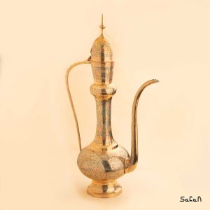 گلاب پاش قلم زنی برنجی طلایی هندی