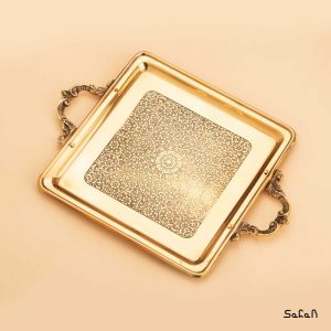 سینی دسته دار برنجی آنتیک هندی