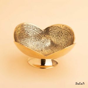 آجیل خوری برنجی آنتیک طلایی هندی